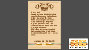 Az Ezüst-tó kincse kiegészítő kártyacsomagjának szabálykártyája